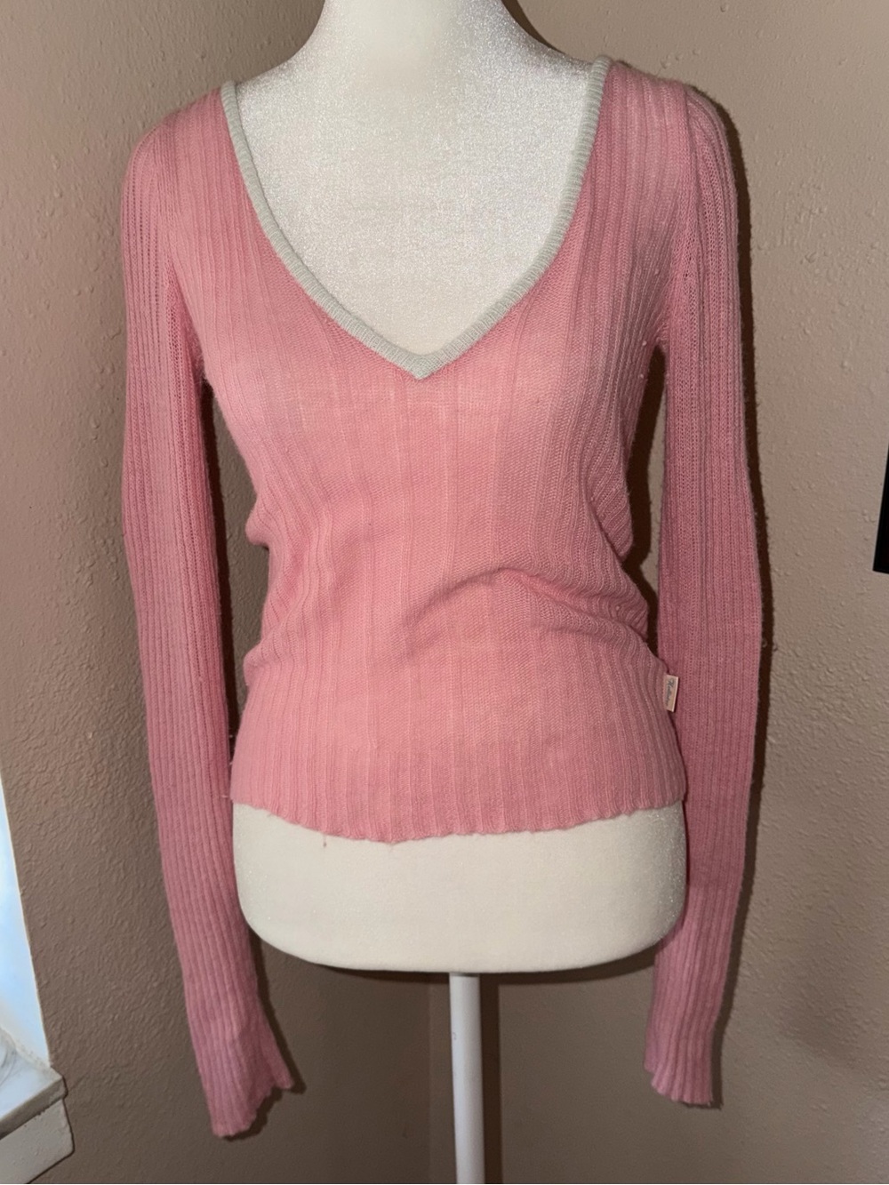 Vintage Y2K Hollister 2000s Knit V Neck Sweater